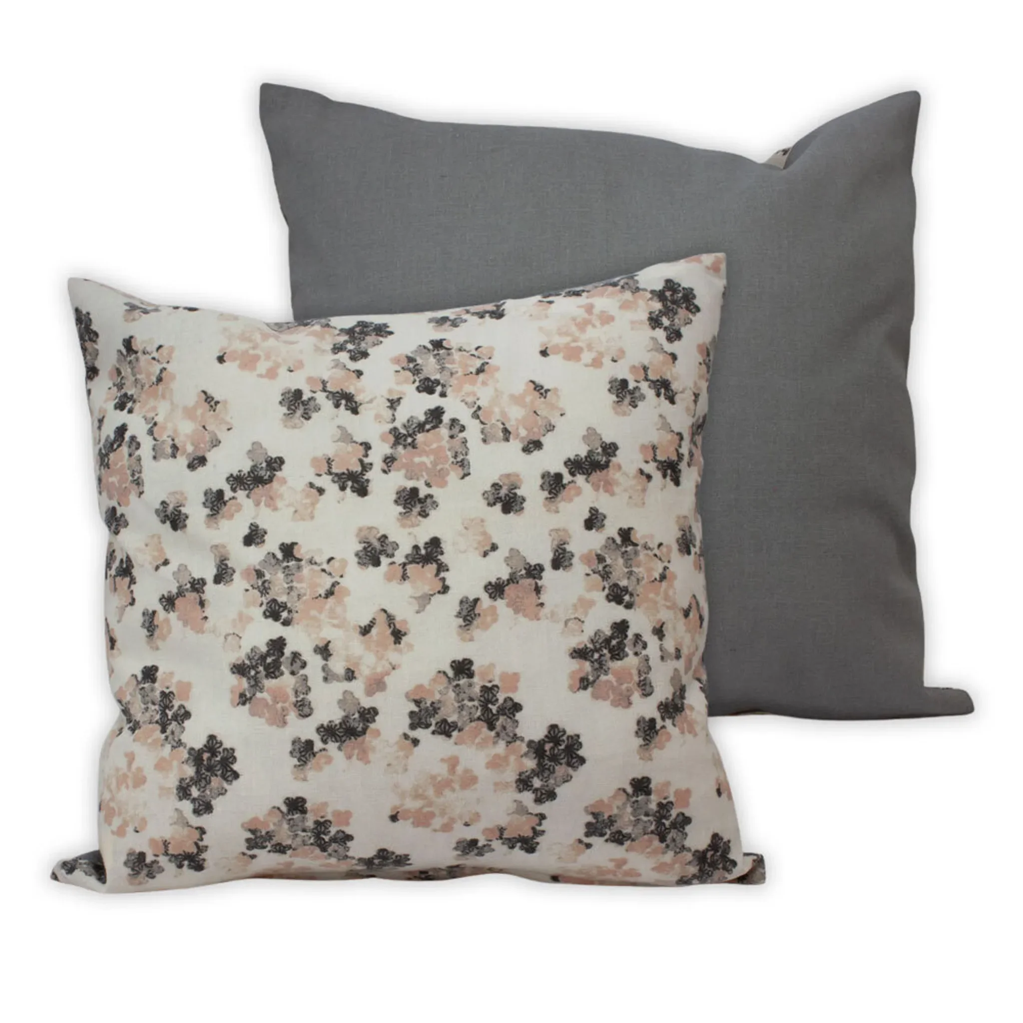 Kissenbezug 40×40 cm – Blumenmotiv, Rosa