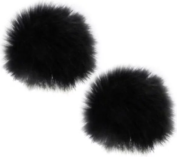 KEEPDRUM WS05 Mini Fell-Windschutz für Mikrofon, 2er Pack