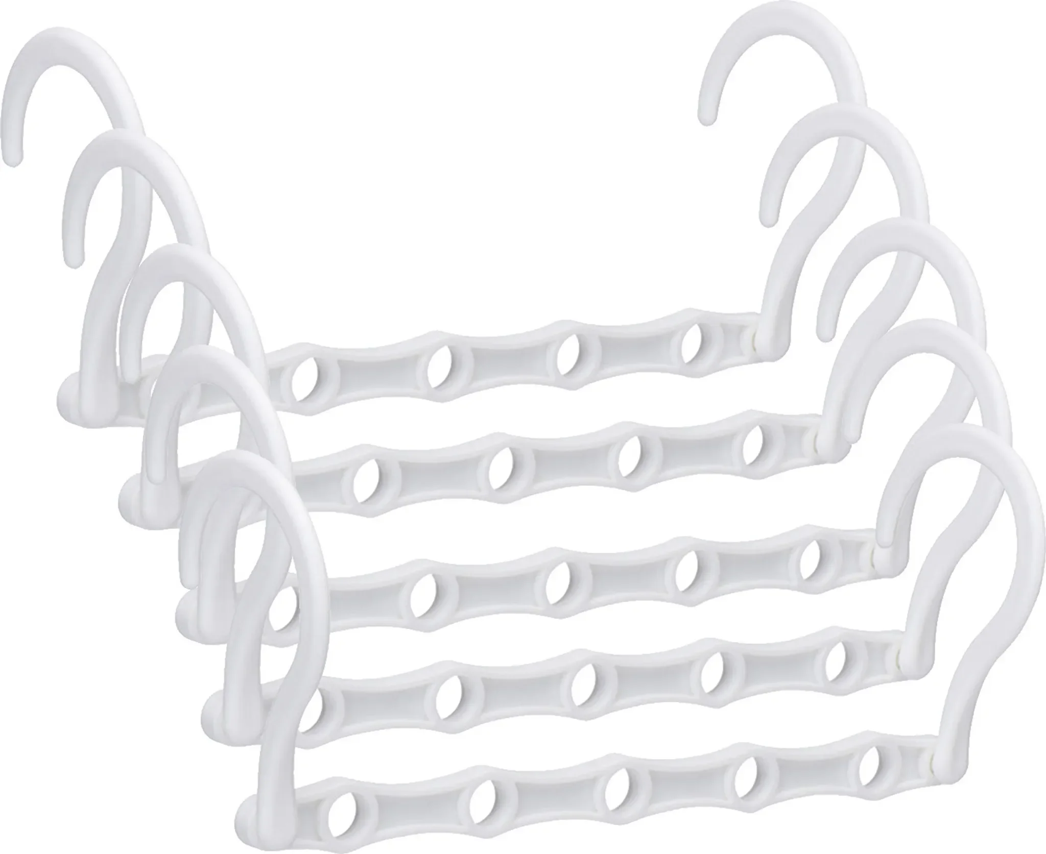 5-teiliger Kleiderbügel – stark belastbar, faltbar, sturzsicher