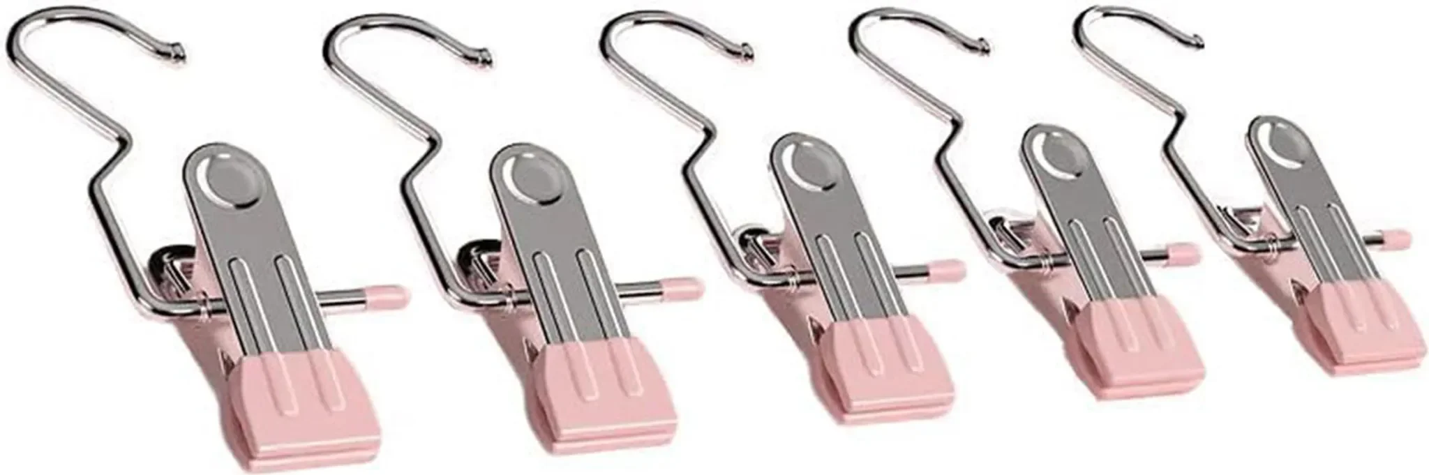 Hut- & Hosenaufbewahrungshaken – 5er-Set, 360° drehbar, rutschfest