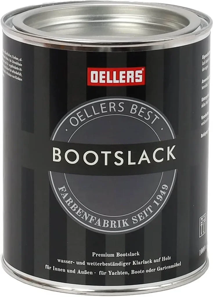 OELLERS Bootslack 1L farblos matt, Yachtlack Holz und Boote wetterfest