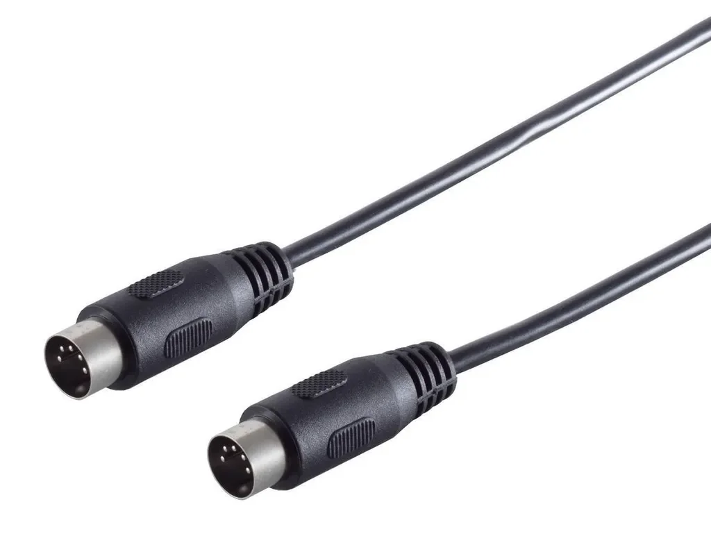 S-Impuls Audiokabel 2x DIN-Stecker 5-polig 1,5 m schwarz