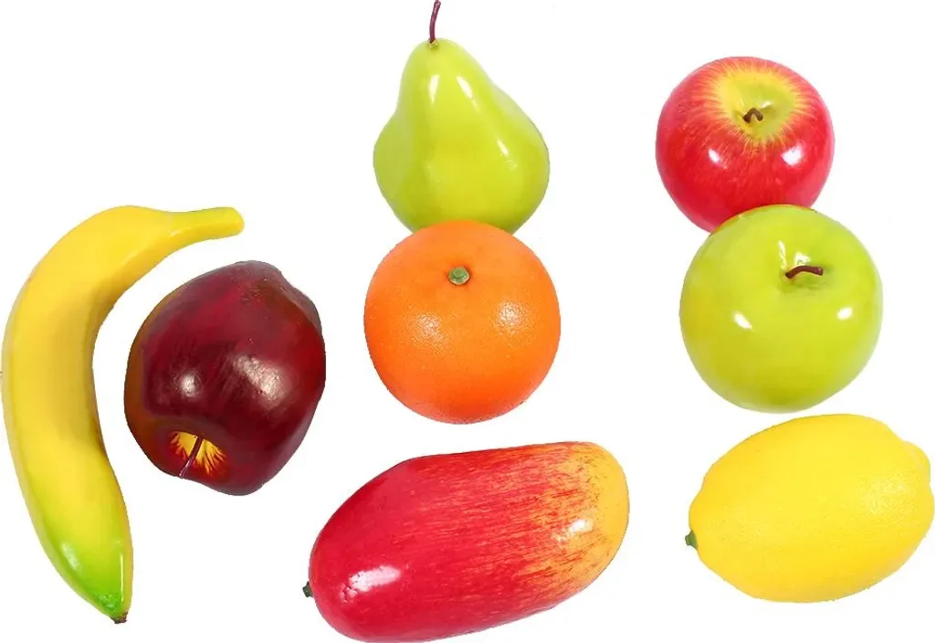 Mmgoqqt künstliches Obst Set 8-teilig naturgetreu Deko Küche Party