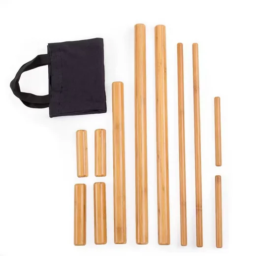 BODYNOVA Bambus Massage Set 11 teilig Massagegerät Wellness Therapie