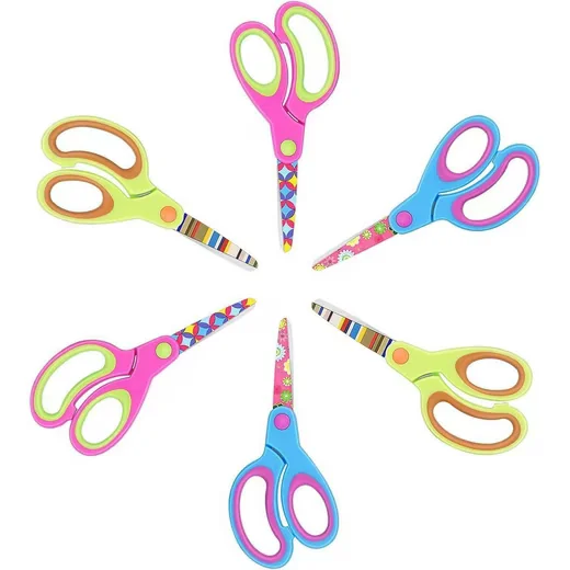 LUXUSKOLLEKTION Kinderschere Bastelschere rosa blau fruchtgrün