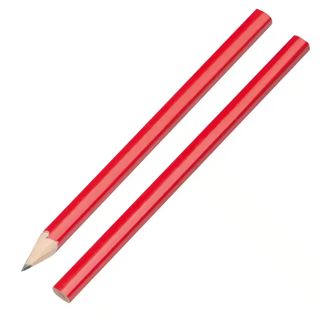 EASY GIFTS Zimmermannsbleistifte 10er Pack 17,7 cm rot