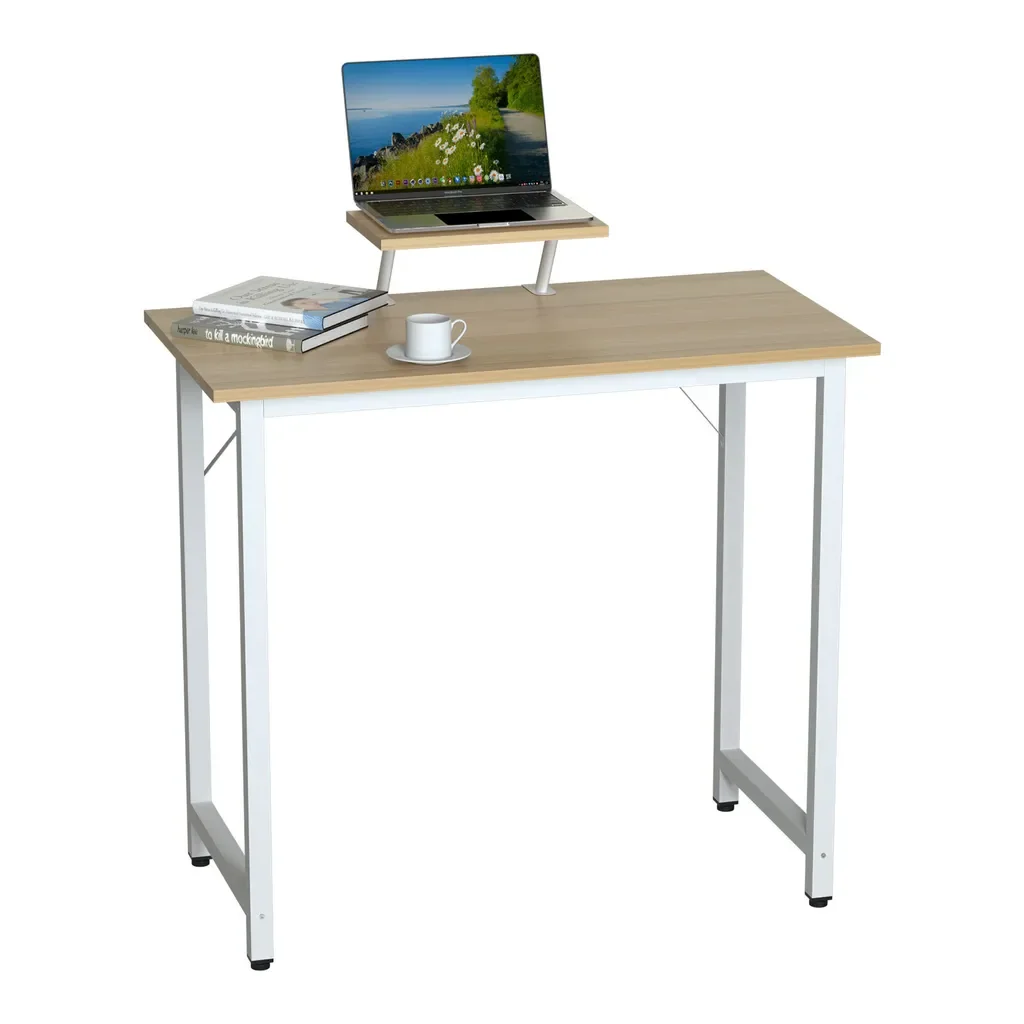 Mipan Schreibtisch mit Monitorablage 80x40x75 cm Holz Computertisch