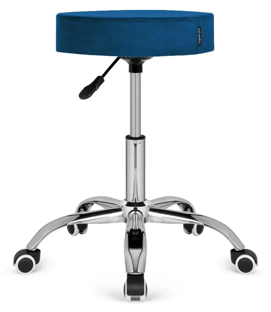Nova Hurt SIMPLE OFFICE ergonomischer Bürostuhl Samt blau drehbar