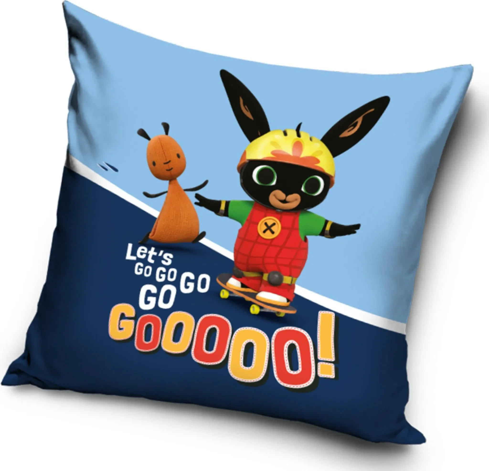 Kissenbezug 40×40 cm – Bing Bunny & Flop „Let’s Go!“