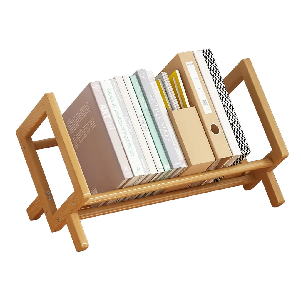 Novzep geneigtes Bücherregal Organizer Buchhalter für Studenten
