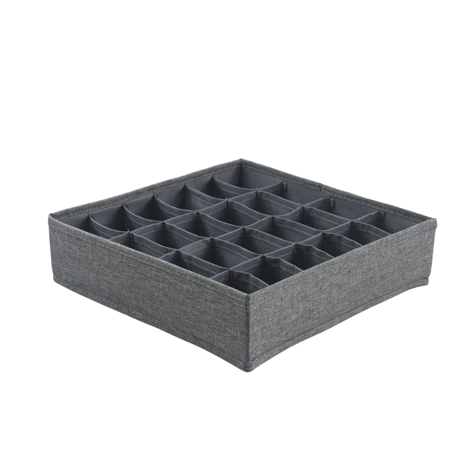 HAUSLEBEN Organizer Box 30x30x8 cm 24 Fächer faltbarer Einsatz