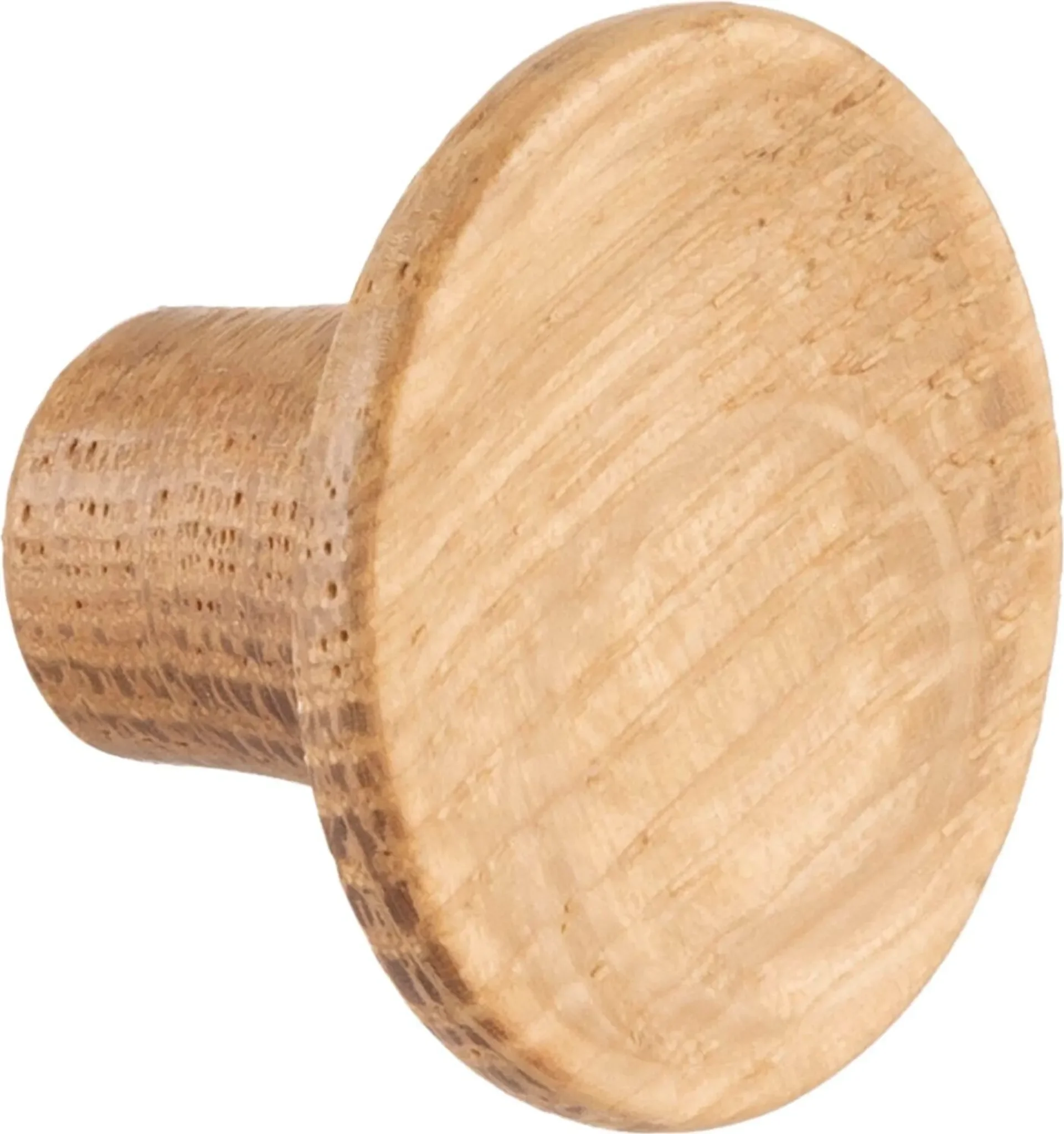 Möbelknopf „Tuba“ Ø 28 mm – Eiche lackiert