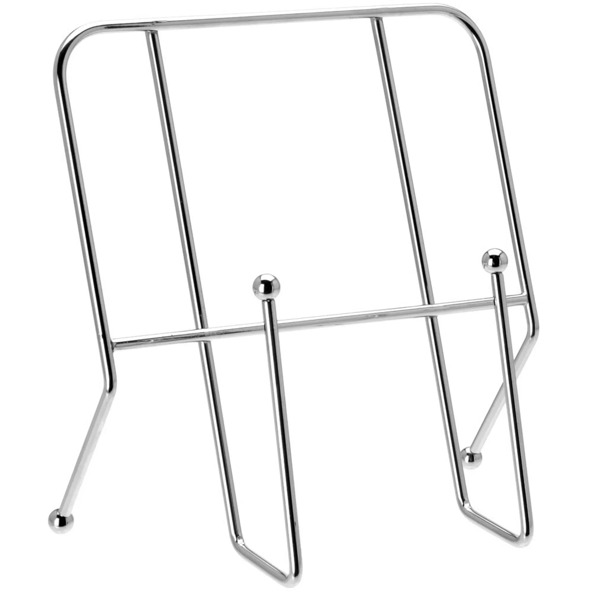 Chromständer für Kochbuch & Tablet – modern, glänzend & stabil