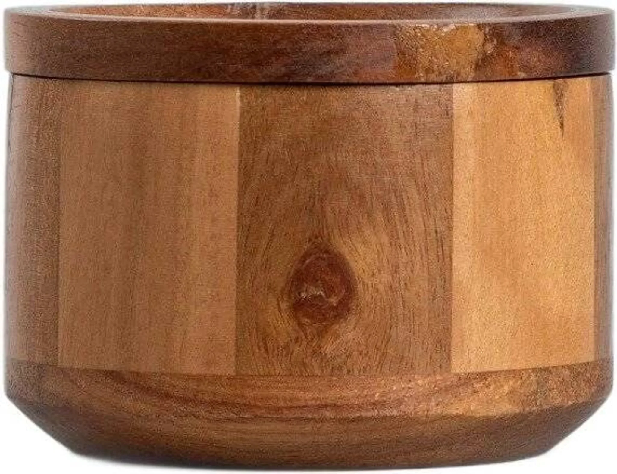 Behälter mit Deckel „MOOKA“ – 10 × 7 cm, Naturholz