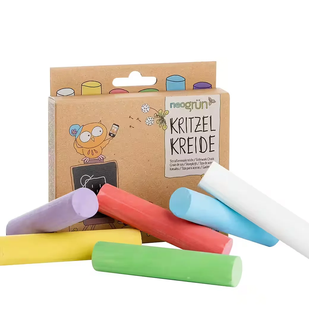 NEOGRÜN Straßenmalkreide Kritzelkreide für Kinder
