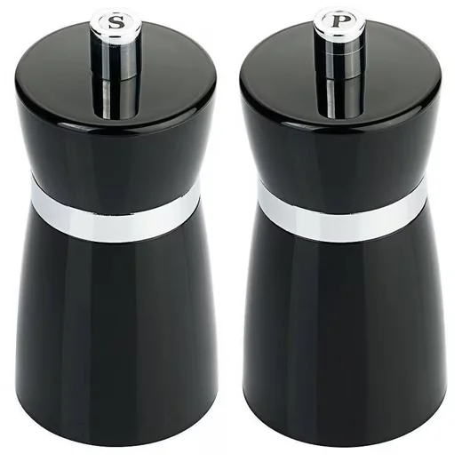 Contacto Menage Set Salz und Pfeffermühlen 10 cm schwarz