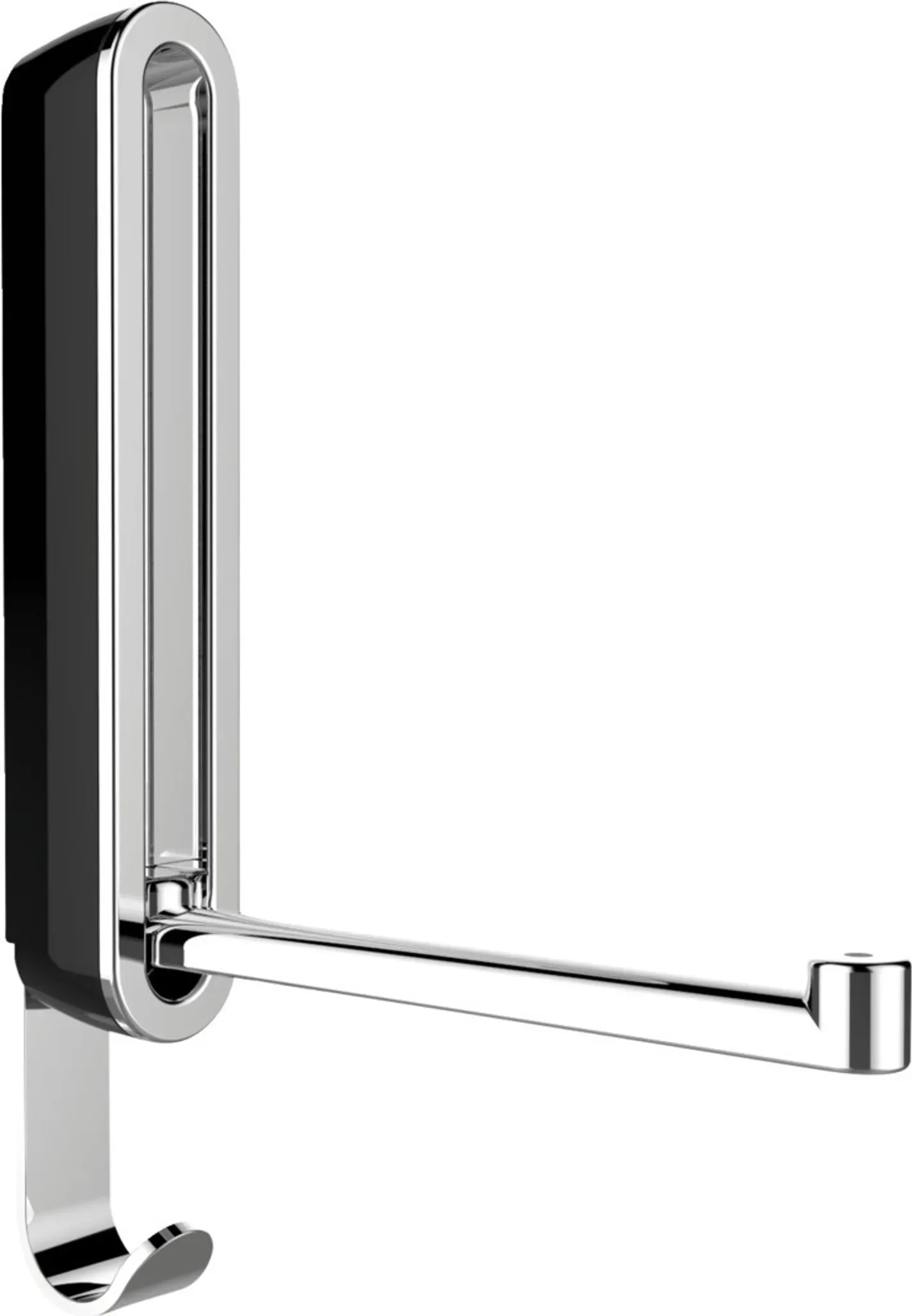 Klappbarer Wandhaken „SIGMA Black“ – Premium Garderobenhaken, schwarz